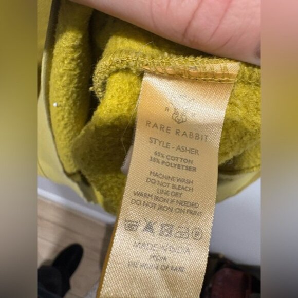 RARE RABBIT Crewneck ASHER Sweatshirt with Embroidered Logo - Picture 7 of 12